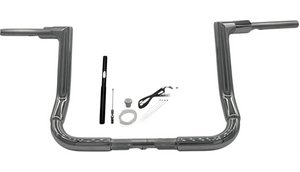 Fat Baggers 1.5" Flat Top EZ Install Handlebar Kit for '21-22 FLH Models - 12" Chrome