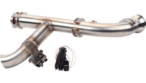 Trinity Side Piece Header Pipe with Electronic Cutout '17-22 Can Am Mavrick