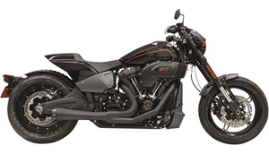 Bassani Road Rage 2-1 Exhaust System for '18-24 Harley Davidson Breakout, Fatboy and FXDR Models - Black