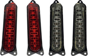 Custom Dynamics ProBeam LED Tail Lights for '09 Harley Davidson FLTRSE3, '10 FLHXSE, '12 FLTRXSE, '13 FLHRSE5/FLTRXSE2 Models w/ Square Back Tailight (Select Red or Smoke)