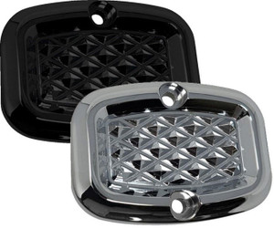 Covingtons Customs Covingtons Custom Diamondback Rear Master Cylinder Cover for '08-21 Harley Davidson Touring (Not for Trike)