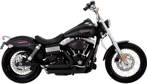 Vance & Hines Short Shot Staggered Exhaust System for '12-17 Harley Davidson Dyna Models - Matte Black (49-State Emissions Compliant)