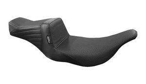 LePera Tailwhip Seat for '97-07 Harley Davidson FLHT/FLTR Touring Models - Black Basketweave