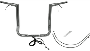 Fatbaggers Plug & Play EZ Install 1-1/2" Flat Top Handlebar Kits for '16-20 Harley Davidson FLH Models (Select Finish and Height)