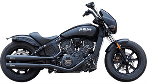 S&S Cycle Grand National Slip-On Mufflers for '19-24 Indian Scout Models - Black (49-State federal emissions compliant)