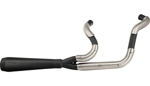 Trask 2-into-1 Assault Stainless Exhaust System for '04-21 Harley Davidson Sportster XL Models - Black