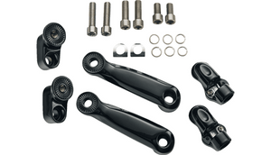 Ciro Adjustable RydeCulture Charles Chapa Passenger Peg Mounts for '14-Up Indian Touring Models - Black