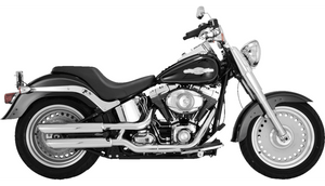 Vance & Hines 3" Twin Slash Slip-On Mufflers for '07-09 Harley Davidson Fat Boy and '07 Softail Deuce - Chrome