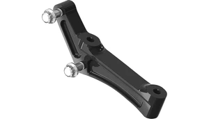 Hawg Halters Radial Mount Brake Caliper Adapter Kit '08-up Harley Davidson Touring, '08-up V-Rod, 2016-up Softail (with factory fork legs and 11.8" rotors) Black