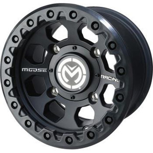 Moose Utility 23X Series Rear ATV/UTV Wheel - 12x8 - 4/110 - 4+4 - Black