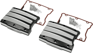Performance Machine Scallop Rocker Box Covers for '99-17 Twin Cam Models - Platinum Cut