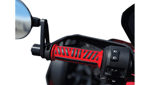 Show Chrome Combat Billet Grips for '19-Up Can Am Ryker - Red