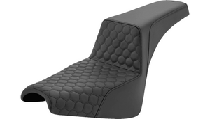 Saddlemen Honeycomb Step-Up Seat for '18-Up Harley Davidson Street Bob FXBB and Standard FXST Models