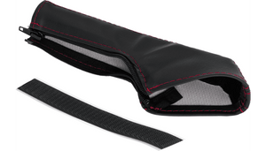Show Chrome Kaliber E-Brake Handle Cover for '15-22 Polaris Slingshot - Black Stitching