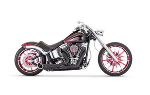 Freedom Performance Turnout for '86-17 Harley Davidson Softail Models - Black with Black Tip