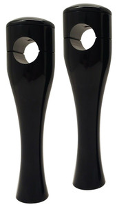 Accutronix Hourglass Risers for Harley Davidson FX & XL Models - 1" Bars (Select Height and Finish)
