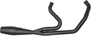 Sawicki 2-in-1 M8 Softail Shorty Cannon Exhaust for Harley Davidson M8 Street Bob, Fat Bob, Low Rider S, Low Rider ST, Heritage Classic - Black