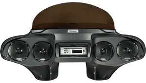 Hoppe Quadzilla Batwing Single DIN CD Player Fairing for '15-23 Harley Davidson Freewheeler