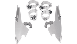 Memphis Shades Fats/Slim Windshield Trigger Lock Mounting Kit for '18-24 Harley Davidson FXLR, '18-24 FXBB, '20-24 FXST - Polished