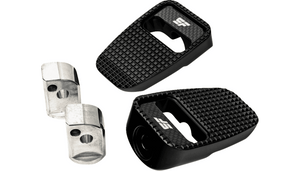 SlyFox Billet Passenger Footpegs for '18-Up Harley Davidson Softail Models, ELW & Pan America - Black