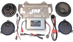 J&M Stage-6 Rokker 400 W 2-Channel Amplifier/Speaker Kit for '14-23 Harley Davidson FLHX/FLHTK/FLHCUTG
