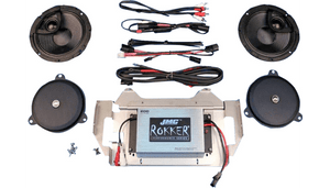 J&M Stage-6 Rokker 200 W 2-Channel Amplifier/Speaker Kit for '14-23 Harley Davidson FLHX/FLHTK/FLHCUTG