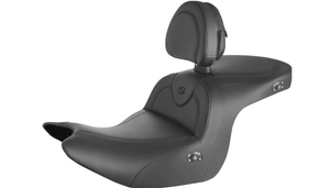 Saddlemen HEATED Roadsofa Seat with Backrest for '18-24 Honda Goldwing - Black Stitching