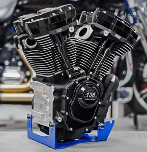 S&S Cycle MK136 Black Edition Engine with 550G Cam for '17-23 Harley-Davidson M8 Touring Models (oil-cooled) Race Only