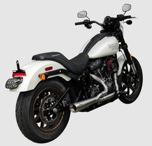 Trask Assault 2:1 Exhaust for '18-23 Harley Davidson Softail FXST, FXLR, FXLRS, FXFB, FXFBS, FLDE Models - Stainless