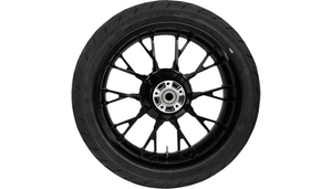 Coastal Moto Rear Marlin Wheel/Tire Combination for '09-23 Harley Davidson Touring Models with ABS - Solid Black (18") | Dunlop Tire (180/55B18)