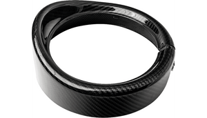 Slyfox 7" Carbon Fiber Headlight Trim with Visor for '14-22 Harley Davidson Road King EFI FLHR (Select Finish)