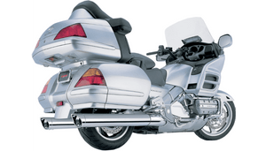 Cobra 4" Slip-On Mufflers with Scalloped Tips for Honda GL1800 '01-11