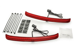 Ciro Fender Blades for '09-24 Harley Davidson FLHTCUTG TriGlide and '10-11 FLHXXX Models - Red Lens