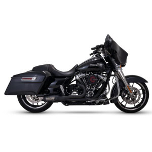 Vance & Hines 2-into-1 High Output Exhaust System for '17-Up Harley Davidson Touring Models - Matte Black (California Compliant)