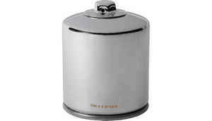 Hiflofiltro Performance Oil Filter for '99-23 Harley Davidson Big Twin Models - Chrome