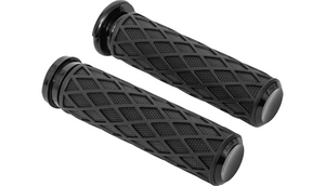 Arlen Ness Diamond Grips for Harley Davidson Models with Push/Pull Throttle Cables (Select Finish)