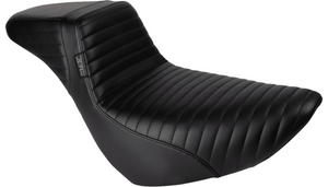 LePera Kickflip Daddy Long Legs Low Rider Seat for '18-Up Harley Davidson Low Rider Models and Sport Glide - Pleated - Black