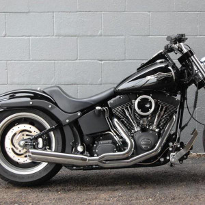 D&D Exhaust 2:1 Softail M8 Fat Cat Straight Back | Buy Now