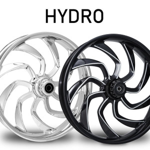 RC Components Hydro Forged Billet Wheels for Harley Davidson Softail, Dyna, Sportster and V-Rod Models (Select Finish)