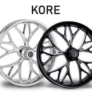 RC Components Kore Forged Billet Wheels for Harley Davidson Softail, Dyna, Sportster and V-Rod Models (Select Finish)