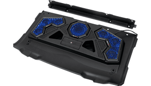 MB Quart 500 Watt 7 Speaker Polaris Ranger Audio Roof with 7 Inch LED Source Unit and 45 Inch Light Bar for 18-Up Polaris Ranger 1000 / XP 1000 - 6 Speaker/1 Subwoofer