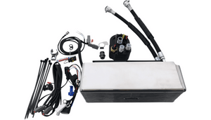 UltraCool 3.0 Below Regulator Mount Oil Cooler with Fan Kit for '93-17 Harley Davidson Dyna - Chrome