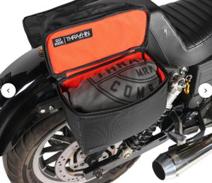 Thrashin Supply Essential Base Saddlebags for Harley Davidson Softail, Dyna, FXR, XL, and Custom Models - 10 Liter