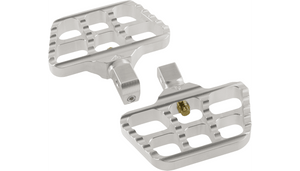 Joker Machine Mini Serrated Passenger Floorboards for '15-24 Indian Scout/Scout Bobber - Silver