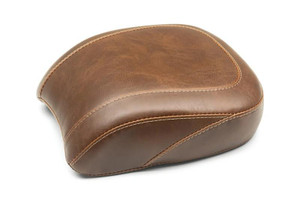 Mustang Wide Tripper Passenger Seat for '18-Up Harley Davidson Low Rider/S & Sport Glide - Distressed Brown