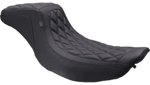 Mustang Double Diamond Squareback Seat for '97-07 Harley Davidson Touring Models