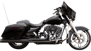 S&S Cycle Sidewinder 2-Into-1 Stainless Exhaust for '07-16 Touring Models - Black (50 State Emission Qualified)
