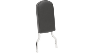 Drag Specialties Tall Sissy Bar Pad - Smooth Black W/Solar Reflective Leather Top Stitch