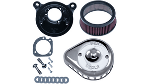 S&S Cycle Mini Stealth Air Cleaner Kit For '01-17 Harley Davidson Twin Cam with Delphi EFI (except throttle-by-wire models) Select Finish