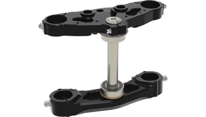 Hawg Halters X-21 Bolt-On Triple Tree Kit for '23-25 Harley Davidson FLHX Street Glide and FLTRX Road Glide - 42 mm - Black Anodized